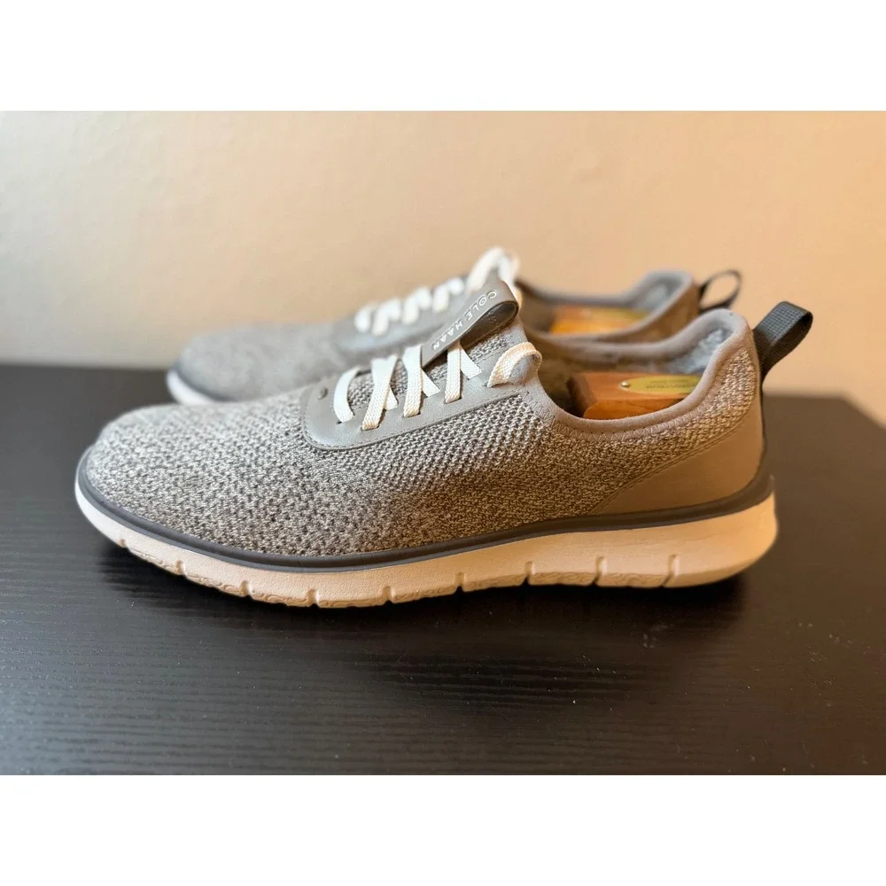 Cole Haan Zerogrand Stitchlite Oxford Gray Knit Sneakers C31405 Mens Size 11